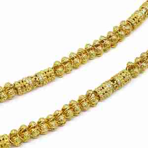 สร้อยคอแฟชั่นดีไซน์ทันสมัยชุบทองไมโคร 14K 18K 24K พร้อมเพชรคิวบิกเซอร์โคเนีย วัสดุทองเหลือง ขายส่ง - Product Image 4