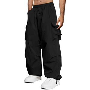 Pantalones Anchos de Estilo Urbano Moderno, Pantalones de Algodón de Pierna Ancha y Talla Grande, Fabricante - Product Image 1