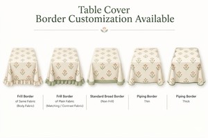 Decorative Dark Pink Floral <b>Table</b> Cover Custom Polyester Cotton Dining <b>Linen</b> for Hotels Cafes and Homes - Product Image 6