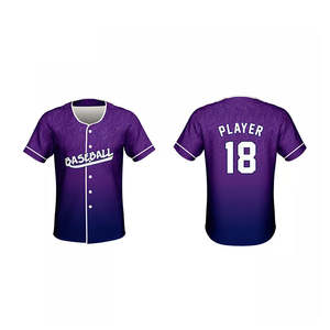 Personaliza tu Camiseta de Béisbol de Manga Corta con Sublimación y Bordado en Negro y Rojo, Color Personalizado, Servicio OEM - Product Image 6
