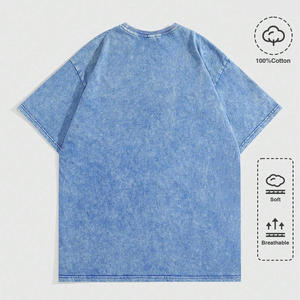 T-shirt long oversize unisexe de qualité supérieure, délavé à l'acide, 100 % coton, personnalisable pour la distribution de marques - Product Image 2