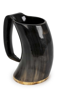 "Handmade Real <b>Horn</b> Polished <b>Drinking</b> <b>Horn</b> Mug/Tankard Custom Logo Latest India - Product Image 5