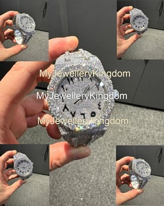 Mossanire Luxury Diamond <b>Watch</b> Stainless Steel Moissanite <b>Case</b> Glass 10 Bar Water Resistant Wedding Party Elegant Hand <b>Watch</b> - Product Image 5