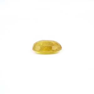 Loose 5.4 Carat Oval Cut Yellow Sapphire Gemstone for Fine Jewelry - Product Image 3