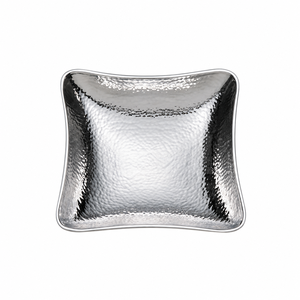 Bol de service carré en métal poli |   Bol décoratif de style européen, écologique et luxueux, pour hôtel, restaurant, mariage, vaisselle de table - Product Image 1