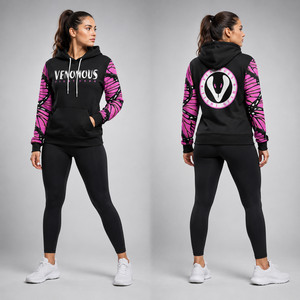 Sudadera con Capucha con Estampado de Mariposa Venenosa Unisex, Especialmente para Mujer, Sudadera con Logotipo Personalizado, Ropa Urbana, Mezcla de Algodón y Poliéster - Product Image 6