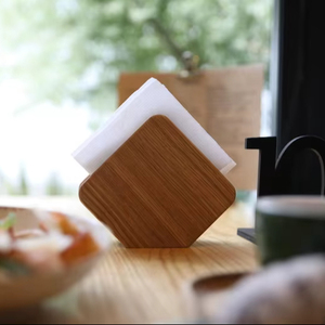 High Quality Handmade Eco-Friendly Modern <b>Square</b> Natural Solid <b>Wooden</b> Napkin Holder Customized Width Kitchen Dining Table Hotel - Product Image 6