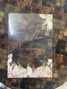 Tarjetas de Invitación de Boda de Acrílico de Lujo, Invitaciones de Acrílico Transparente Personalizadas, Impresión UV, Tarjetas para Eventos Premium, Suministro al por Mayor - Product Image 2