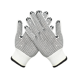 Guantes de Piel de Cabra Negra de Una Sola Cara, Anticorte, Antideslizantes, Ignífugos, con Puntos, Diseño Personalizado de Invierno, Unisex para Trabajo/Ciudad - Product Image 2