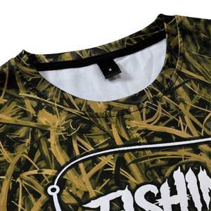 Camiseta de Pesca Personalizada al por Mayor con Logotipo Sublimado, Protección Solar UPF 50, Camiseta de Pesca de Poliéster que Absorbe la Humedad - Product Image 3