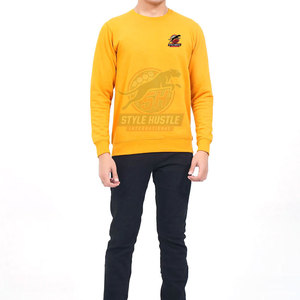 Sudaderas básicas extragrandes con logo impreso personalizado para hombre, sudaderas transpirables para hombre más vendidas al por mayor - Product Image 2