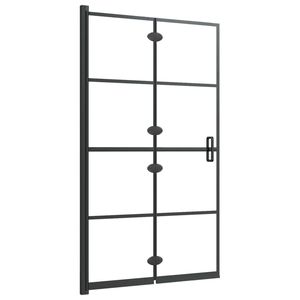 Cabina de ducha ESG plegable negra de 31,5 "x 55,1" para espacios pequeños Cuarto de ducha que ahorra espacio - Product Image 4