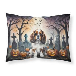 Cavalier Spaniel Spooky Halloween oeuvre décorative Standard taie d'oreiller léger Super doux facile d'entretien housse de coussin - Product Image 1