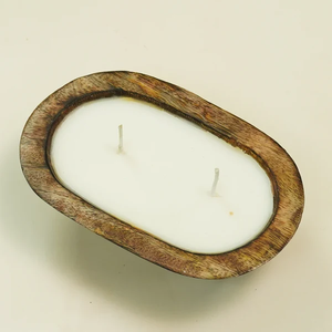 Bougie artisanale en forme de bateau en bois 6x4, style rustique nautique côtier, centre de table, décoration intérieure, cadeau pour mariage, ensemble de table de fêtes - Product Image 2