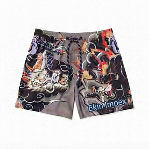 Custom Sublimation Dragon Print <b>Men</b> Board Shorts Quick Dry Beach Swim <b>Trunks</b> OEM Wholesale Summer Casual Shorts - Product Image 1