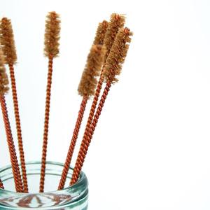 Brosse de nettoyage écologique en fibre de coco et bambou, réutilisable, naturelle, pour bouteilles et pailles, outil de cuisine durable - Product Image 1