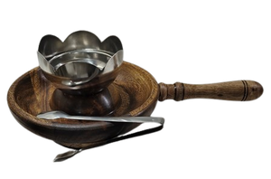 Porte-encens en bois avec couvercle en bois. Porte-encens long fait main pour l'aromathérapie, la relaxation. - Product Image 2