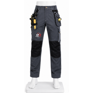 กางเกงทำงาน ORVO Sports รุ่น Unisex สีเทาเข้ม มีกระเป๋าใส่เครื่องมือ ระบายอากาศได้ดี ได้รับการรับรองมาตรฐาน CE ทนต่อการเสียดสี ผลิตจากโพลีเอสเตอร์/คอตตอน - Product Image 2