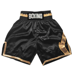 Pantalones Cortos de Boxeo Personalizados de Satén para Entrenamiento y Competición, Cintura Ancha Elástica con Ribete Lateral Metálico Premium - Product Image 5