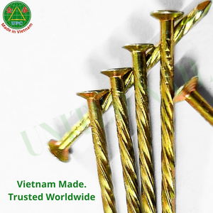 1-3/8 Inch Yellow Plated Steel Masonry <b>Nails</b> with Ring/Screw Shank from Vietnam | Clavos sueltos con recubrimiento amarillo - Product Image 6