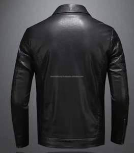 บริษัท บูมเล็ตคอร์ป ผู้ผลิตเสื้อแจ็คเก็ตบอมเบอร์หนังวัวแท้คุณภาพสูง สวมใส่สบาย สำหรับผู้ชาย สไตล์แฟชั่นผ้าแคนวาสสุดฮิตสำหรับฤดูหนาว - Product Image 4