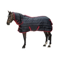Couverture d'équitation imperméable et respirante Ripstop pour chevaux, modèle Combo Hiver, avec quincaillerie en acier inoxydable et col montant