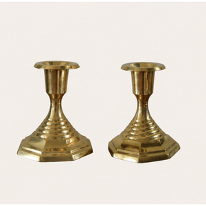 Handmade Modern <b>Brass</b> Taper Candle <b>Holder</b> Set Eco-Friendly Metal <b>Candlestick</b> Stand for Wedding and Christmas Centerpieces - Product Image 5