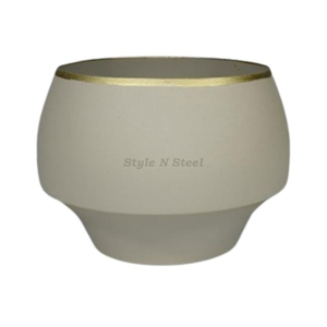 Maceta Moderna y Clásica para Interiores y Exteriores, Resistente, con Recubrimiento de Polvo de Hierro, Multiusos, con Drenaje - Product Image 3