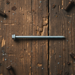 Tornillos de Cabeza Hexagonal de Alta Resistencia / Tornillos para Madera, Acero al Carbono Zincado, Métrico/Pulgada, Clase 4.8 6.8, Marca PDC, Rosca Parcial - Product Image 1