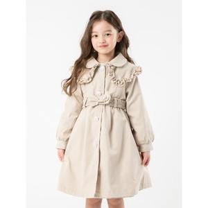 OZKIZ Chaqueta de Gabardina Coreana con Lazo para Niñas de 2 a 7 Años, Moda Infantil de Primavera/Otoño, Venta al por Mayor - Product Image 1
