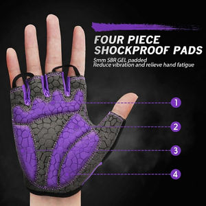 Guantes de Verano de Alta Calidad para Ciclismo, Diseño de Medio Dedo, Elásticos, Antideslizantes, Deportivos, Tácticos, Unisex, con Protección en los Nudillos - Product Image 3
