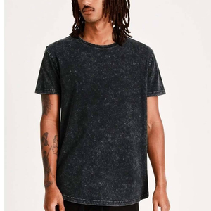 T-shirt décontracté pour homme, coupe classique, 100 % coton, délavé à l'acide, respirant, séchage rapide, imprimé personnalisé, écologique – Grande Vente - Product Image 1