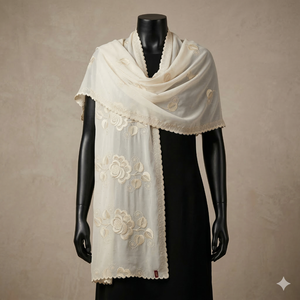 Ethnic Hijab <b>Head</b> Scarf Lightweight Long Soft <b>Wrap</b> Floral Chiffon Rhinestone Embellished Elegant Women Shawl Beautiful Muslim PK - Product Image 3