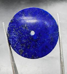 A K <b>Gems</b> Natural Blue Lapis Lazuli Watch Dial Model ETH-1006:31.50 mm Round One Sided Polished Watch <b>Face</b> - Product Image 2