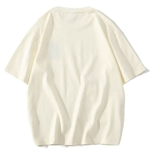 เสื้อยืดผู้ชายขายส่ง ผ้าฝ้าย 100% เสื้อยืดโอเวอร์ไซส์เนื้อหนาสำหรับผู้ชาย ผ้าฝ้าย ไซส์พลัส พิมพ์โลโก้ตามสั่ง ปี 2025 - Product Image 2