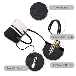 Nouveau design de sac à main en cuir pour femmes / Sacs à bandoulière et sacs à main pour femmes Sacs de couleur unie pour femmes Sacs tendance - Product Image 5