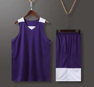 Ensemble de maillots de basket-ball unisexe sans manches, 100% polyester respirant, uniformes, shorts, chaussettes, plusieurs couleurs, transfert par sublimation - Product Image 3