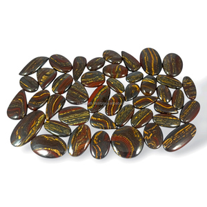 Piedras Preciosas Sueltas de Ojo de Tigre Hierro de Alta Calidad, Mezcla de Formas y Tamaños, Lote de Cabujones de Ojo de Tigre Hierro para Sanación Energética, Disponible para la Venta - Product Image 1