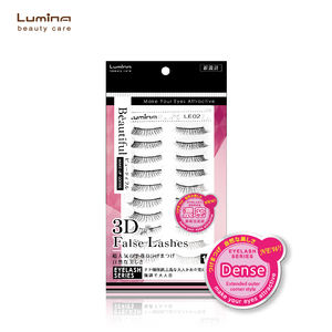 Pestañas Postizas Hechas a Mano de Algodón/Nailon/Fibra Sintética LE02 Reutilizables Autoadhesivas con Efecto 3D al por Mayor para Mayoristas en Línea - Product Image 1