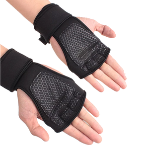 Gants de musculation en cuir neuf de haute qualité, demi-doigts, respirants, avec support pour les poignets, pour hommes et femmes - Product Image 6