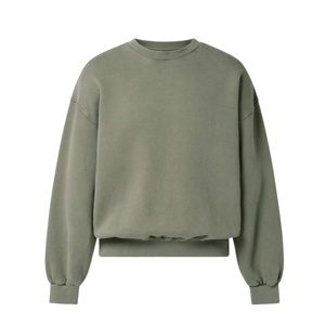 เสื้อสเวตเชิ้ตผู้ชายผ้าฝ้ายฟลีซทรงโอเวอร์ไซส์ หนานุ่ม ไหล่ตก สั่งทำได้ - Product Image 1