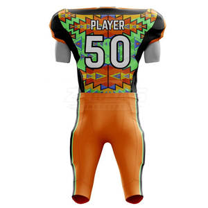 Uniforme de Fútbol Americano Personalizado de Fábrica, Nueva Marca con Mangas Cortas, Precio Accesible - Product Image 2