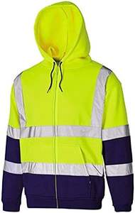 Sweat à capuche de travail haute visibilité avec bandes réfléchissantes et poches pour l'extérieur - Product Image 2