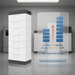 ตู้แบตเตอรี่ HV LiFePO4 แบบเรียงซ้อนได้ 64.3-112.5 กิโลวัตต์ชั่วโมง 172.8-408.8 โวลต์ สำหรับระบบกักเก็บพลังงานแสงอาทิตย์ รองรับ CAN/RS485 - Product Image 2