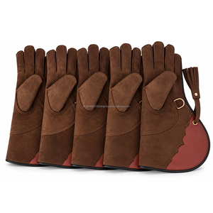 ถุงมือหนังนูบัคสำหรับการจับนกแบบสั่งทำพิเศษสำหรับ OEM เหมาะสำหรับการเล่นสกีและกีฬา เป็นมิตรกับสิ่งแวดล้อม ใช้ได้ทุกฤดู ยาว 35 ซม. - Product Image 3
