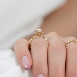 IGI/GIA Lab Grown Cut Diamond Vintage 14k jaune mariage/bague de fiançailles unisexe or blanc fin pour anniversaire fête-digne - Product Image 4