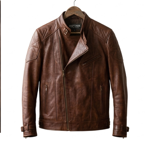 Veste en cuir de crocodile véritable pour hommes, veste en cuir de crocodile personnalisée, vente en gros en usine - Product Image 2