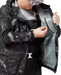 Waterproof Unisex Hunting <b>Jacket</b> Soft Shell Front Logo Printed <b>Camouflage</b> Winter Outdoor Hiking Training <b>Jacket</b> - Product Image 6