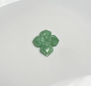 Venta al por Mayor de Gemas Naturales de Aventurina Verde Talladas a Mano en Forma de Flor de Orquídea, Cristales Sueltos para Joyería - Product Image 2