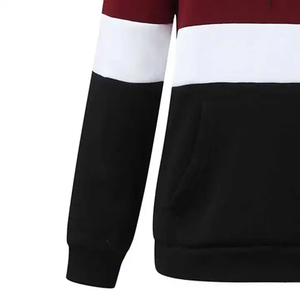 Sudadera con Capucha para Mujer, Unisex, con Bloques de Color, Tejida, Corte Regular, Informal, para Otoño, con Bolsillos, Diseño 2026 - Product Image 3